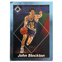 1992 Diamond Sports Memorabilia #17 John Stockton UTAH JAZZ RARE - £2.50 GBP