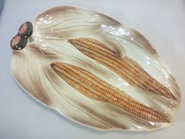 Vintage  Platter  Plate Serving Tray Embassy Corn - $10.88