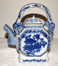 Porcelain Tea Pot, # 428, tea pots, porcelain tea pots, country tea pot,... - $22.20