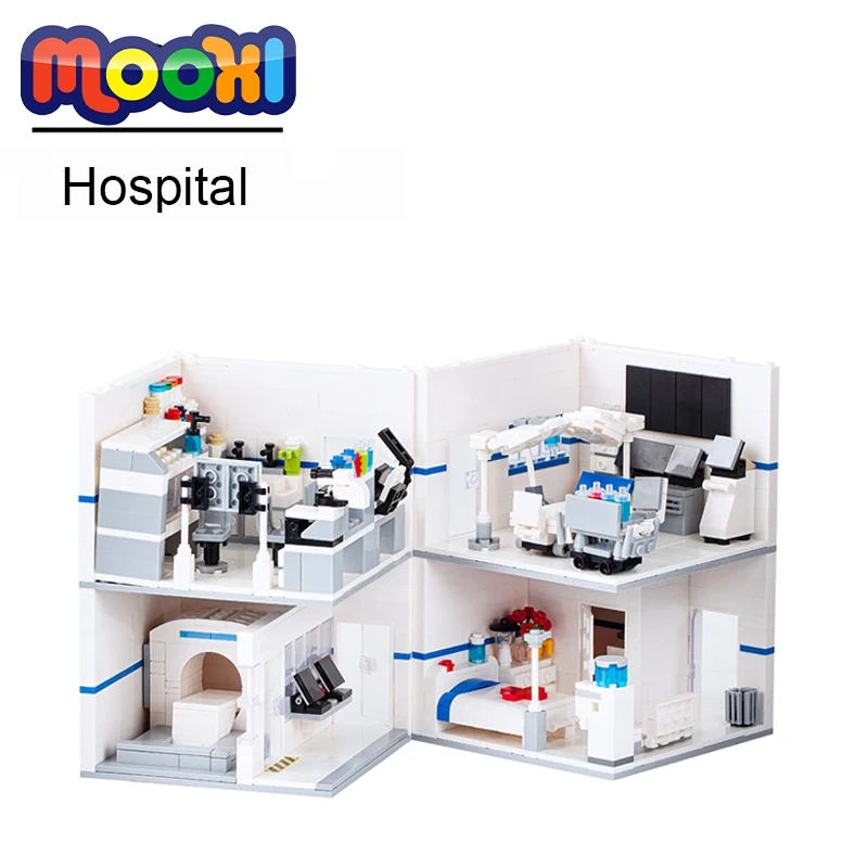 MOC City Series Pharmacy Operation Room CT Operation Hospital Street View - £47.68 GBP