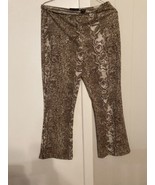 Express M Dress Pants Snake Print Elastic Waist Lightweight Polyester RN... - $20.79