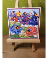Barbara Lavallee VTG 1995 Signed Trivet Tile A BERRY GATHERING - $36.56 CAD