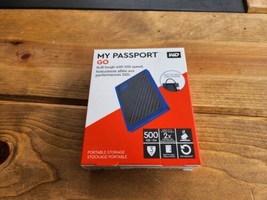 WD 500GB My Passport Go SSD Cobalt Portable External Storage, USB 3.0 - $48.51