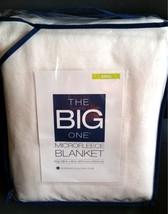 $50 The Big One MicroFleece Bed Blanket Off White/Ivory Super Soft KING NEW - £21.08 GBP