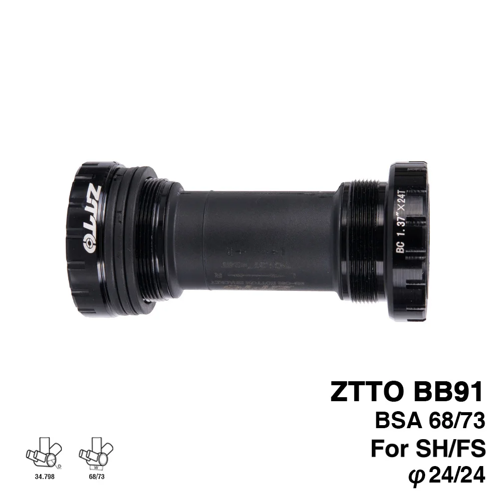 ZTTO BB91 Bicycle Bottom cket Sealed ing Thread Type 68 73 BSA68  24mm Spline Ax - £83.33 GBP