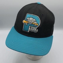 Vintage Portland Sea Dogs Fitted Baseball Hat Size 6 7/8  USA Made Cap Marlins - £23.67 GBP