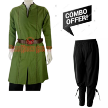 Combo Medieval Tunica Celtic With Legging Sleeves Renaissance Shirt SCA LARP - £94.88 GBP+