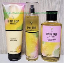 Lemon Drop Martini Bath and Body Works Fragrance Mist Cream Shower Gel Set - £33.45 GBP