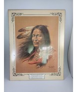 Bill Hampton Native American Indian Man Print 1993 Leanin Tree Sealed 16... - £19.41 GBP