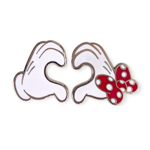 Mickey Mouse and Minnie Mouse Disney Pins: Heart Gloves - $24.90