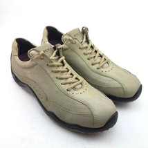 Ecco Womens Sneakers Size 10-10.5 M EUR 41 Beige Low Top Lace Up Athletic Shoes - $28.87