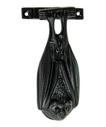 Cast Iron Rustic Black Creature Of The Night Nocturnal Bat Sleeping Door... - $30.06 CAD