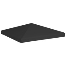 Gazebo Top Cover 270 g/m² 3x3 m Black - $43.92