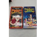 Lot Of (2) Disney&#39;s Christmas Sing Along Song VHS Tapes 8 12  - $24.05