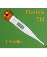 Adult Pediatric Digital Thermometer F and C White Brown - $9.49