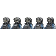 5PCS Military Figures Building Blocks City Commando Riot Soldier Toys SWAT - $29.99