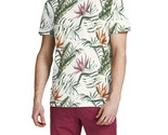 Jack &amp; Jones Men&#39;s Coastal Tropical-Print T-Shirt in Cloud Dancer-2XL - £13.59 GBP