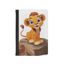 Passport Cover for Kids Cute Lion Sitting on a Rock | Passport Cover Ani... - $29.99