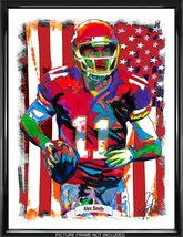 Alex Smith Kansas City Chiefs Football Sports Poster Print Wall Art 18x24 - $27.00