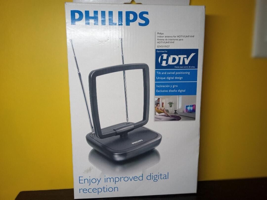 Primary image for Philips Indoor Antenna HDTV/UHF/VHF SDV5119/27 Improve Digital Reception