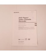 Sony SLV-D281P DVD/VCR Combo Manual - £9.30 GBP