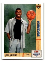 1991 Upper Deck #7 Greg Anthony    New York Knicks Basketball Cards NM  ID:55713 - $1.67