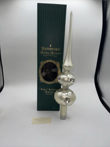 Waterford Tree Topper Holiday Heirlooms winter Wonderland 15.5” Rare Limited - $84.15
