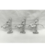 (3) Historical Military Charging Desert Infantry Rifles Lead Miniatures 2&quot; - $23.75