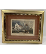 Mathern Palace Engraving By W.Deeble , Drew H.Gastineau Framed 10.5&quot; x 8... - £78.29 GBP