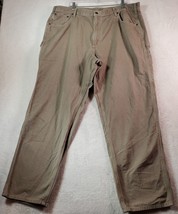 Carhartt Carpenter Pants Mens Size 42x32 Brown Cotton Pockets Flat Front... - $17.59