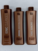 Brazilian Blowout Step 1, 2 &amp; 3 Set 12oz FREE SHIPPING - £167.61 GBP