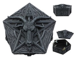 Knights Templar Satan Pentagram Sabbatic Goat Baphomet Keepsake Jewelry Box-
... - £30.36 GBP