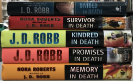 J D Robb Hardcover Divided Kindred Survivor Promises Memory in Death X5 N Robert - £19.77 GBP