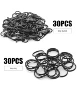 Lobster Clasps Black Large Swivel Keychain Hooks Big Findings BULK 60pcs - $29.57 CAD