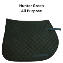Hunter Green All Purpose English Riding Saddle Pad USED image 1