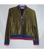 Fila Jacket Womens Small Glittery Metallic Bomber Full Zip Retro 80s Style - €34,14 EUR