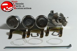 58 63 Chevy Fullsize Lock Cylinder Kit Glove Box Trunk Door OEM Origin P... - £40.70 GBP