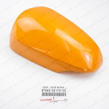 New Genuine Toyota 12-19 Prius "C" Driver Mirror Cover 4X3 Orange 87945-... - $43.72
