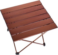 Lfgud Portable Camping Folding Table, Outdoor Lightweight Camping Aluminum Table - £27.92 GBP