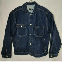 Polo Jeans Co. Ralph Lauren Men&#39;s M Blue Denim Trucker Jacket with Hand Warmers - $69.39