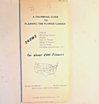 Vintage 1970 Flower Garden Planning Guide - £14.16 GBP