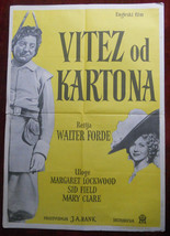 1949 Original Movie Poster UK Cardboard Cavalier Comedy Walter Forde Vin... - £257.83 GBP