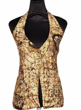 Free Shipping in US - Quilted Pure Silk Kantha Reversible Vest from Jaipur - $49.49