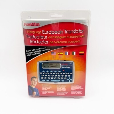 Franklin Model TWE-118 5-Language European Translator New W Box - $24.99