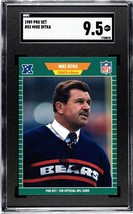 1989 NFL Pro Set Mike Ditka* HOF Banner on Front Chicago Bears Card #53 SGC 9.5* - £29.88 GBP