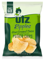 Utz Ripples Sour Cream & Onion Potato Chips, 7.75 oz. Family Size Bags - $31.63+