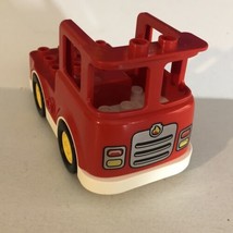 Lego Duplo Fire Truck Base Piece Toy Red - $4.94