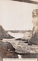 Grand Falls Nuovo Brunswick Canada ~ Vero Foto Cartolina 1926 Pmk - £6.85 GBP