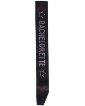 Bachelorette Sash w/Crystals - Black - $22.99