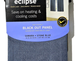 Eclipse Black Out Panel Samara Stone Blue 42x54 In Save Money Reduce Noise - £17.51 GBP